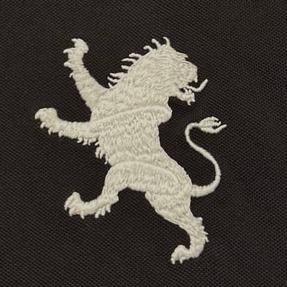 Express Mens Shirt Polo Classic Fit Preppy Y2K 90s Sporty Crest Black Medium - Picture 4 of 5